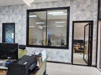 양주 사무실 공간확장 및 부분 인테리어 공사(도어, 샤시 공사)