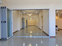 포천 신읍동 바다목장횟집 인테리어 공사 현장 칸막이 폴딩도어