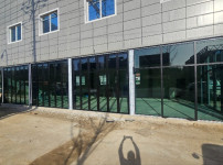 별내 상가 외부창 단열폴딩(카센터 레일)