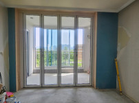 휘경 동양 아파트 거실, 앞베란다 폴딩도어