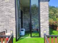 포천 영중면 금주리 현관 앞 포치 폴딩도어, 출입문 시공