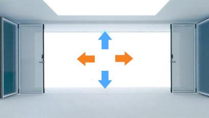 양방향으로 열리는 형식